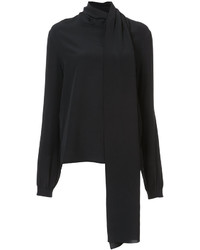 Черная блузка от Saint Laurent