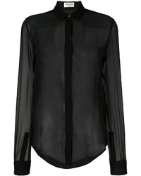 Черная блузка от Saint Laurent