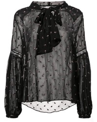 Черная блузка от Ulla Johnson