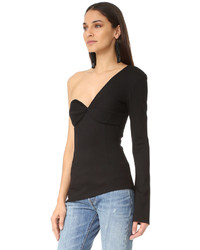 Черная блузка от Torn By Ronny Kobo