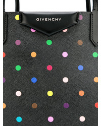 Черная большая сумка в горошек от Givenchy