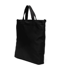 Мужская черная большая сумка из плотной ткани с вышивкой от VERSACE JEANS COUTURE