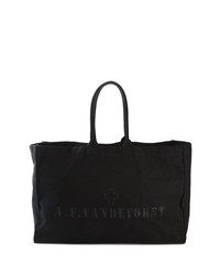 Черная большая сумка из плотной ткани от A.F.Vandevorst