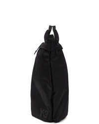Мужская черная большая сумка из плотной ткани от Y-3