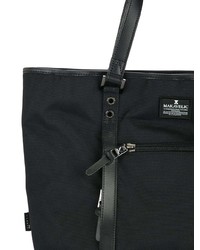 Мужская черная большая сумка из плотной ткани от Makavelic