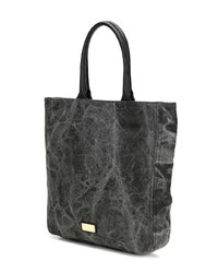 Черная большая сумка из плотной ткани от Moschino Cheap & Chic