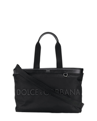 Мужская черная большая сумка из плотной ткани от Dolce & Gabbana