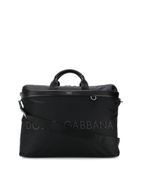 Мужская черная большая сумка из плотной ткани от Dolce & Gabbana