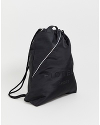 Черная большая сумка из плотной ткани от Fiorelli