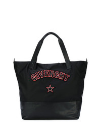 Черная большая сумка из плотной ткани от Givenchy