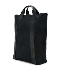 Мужская черная большая сумка из плотной ткани от Ann Demeulemeester