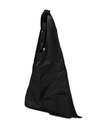 Мужская черная большая сумка из плотной ткани от Raf Simons