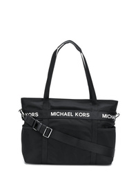 Черная большая сумка из плотной ткани от MICHAEL Michael Kors