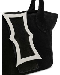 Черная большая сумка из плотной ткани от Dorateymur