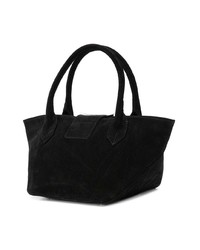 Черная большая сумка из плотной ткани от Dorateymur