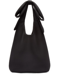 Черная большая сумка из плотной ткани от Simone Rocha