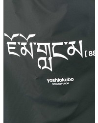 Мужская черная большая сумка из плотной ткани от Yoshiokubo