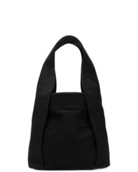 Черная большая сумка из плотной ткани от Yohji Yamamoto