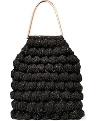 Черная большая сумка крючком от Ulla Johnson