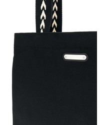 Мужская черная большая сумка с вышивкой от Saint Laurent