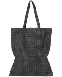 Черная большая сумка с геометрическим рисунком от Bao Bao Issey Miyake