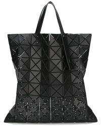 Черная большая сумка с геометрическим рисунком от Bao Bao Issey Miyake