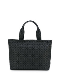 Мужская черная большая сумка с геометрическим рисунком от Bao Bao Issey Miyake