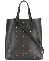 Черная большая сумка с принтом от Givenchy