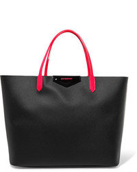 Черная большая сумка с рельефным рисунком от Givenchy