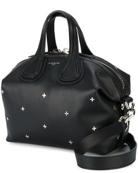 Черная большая сумка с шипами от Givenchy