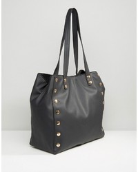 Черная большая сумка с шипами от Asos