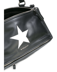 Черная большая сумка со звездами от Givenchy