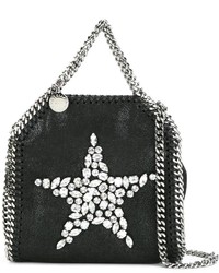 Черная большая сумка со звездами от Stella McCartney