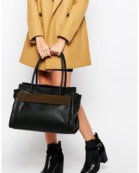 Черная большая сумка от French Connection