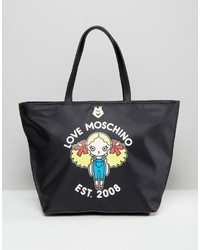 Черная большая сумка от Love Moschino