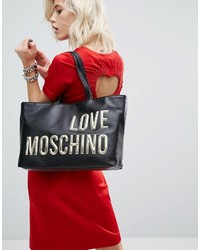 Черная большая сумка от Love Moschino