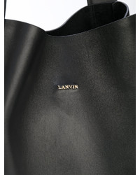 Черная большая сумка от Lanvin