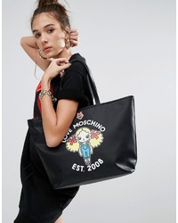 Черная большая сумка от Love Moschino