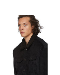 Мужская черная вельветовая куртка-рубашка от Naked and Famous Denim