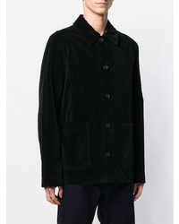 Мужская черная вельветовая куртка-рубашка от A.P.C.