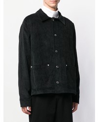 Мужская черная вельветовая куртка-рубашка от Tom Wood