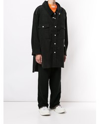 Мужская черная вельветовая куртка-рубашка от Maison Mihara Yasuhiro