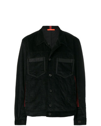 Мужская черная вельветовая куртка-рубашка от Komakino