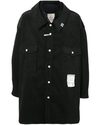 Мужская черная вельветовая куртка-рубашка от Maison Mihara Yasuhiro