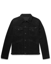 Мужская черная вельветовая куртка-рубашка от Tom Ford
