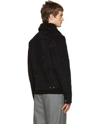 Мужская черная вельветовая куртка от Acne Studios