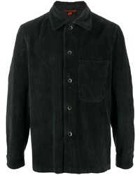 Мужская черная вельветовая рубашка с длинным рукавом от Barena