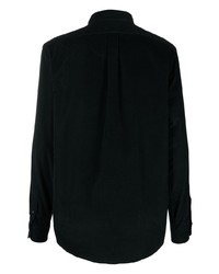 Мужская черная вельветовая рубашка с длинным рукавом от Polo Ralph Lauren