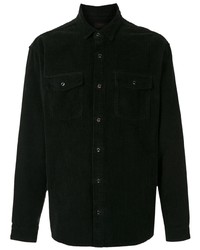 Мужская черная вельветовая рубашка с длинным рукавом от OSKLEN