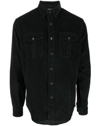 Мужская черная вельветовая рубашка с длинным рукавом от Polo Ralph Lauren